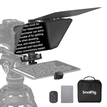Imagem de SMALLRIG Teleprompter para iPad Tablet de até 11 polegadas, não é para smartphone, o aplicativo SmallGoGo suporta PDF Picture Word TXT, deve funcionar com placa de base LWS de 15 mm para filmadora