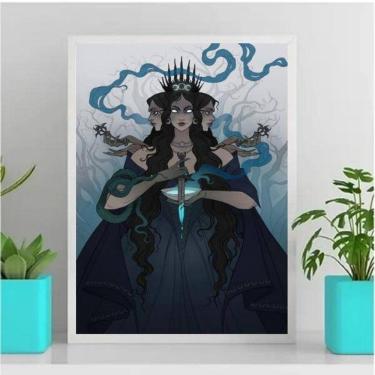 Imagem de Quadro decorativo Deusa Hécate 45x34cm - Vidro
