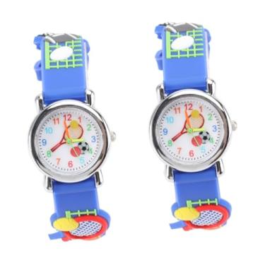 Imagem de KESYOO 2 Unidades Relógio Infantil Relógio De Moda Infantil Presentes Para Relógio De Crianças 3d Decoração Ao Ar Livre Garota Alunos Material Da Caixa: Liga Raquete De Tênis