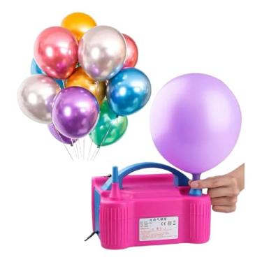 Imagem de Inflador Compressor Bomba Elétrico Balões Bexigas 110v