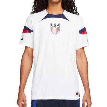 Imagem de Nike USA Home Camisa masculina autêntica da Copa do Mundo de Futebol 22/23, Branco, M