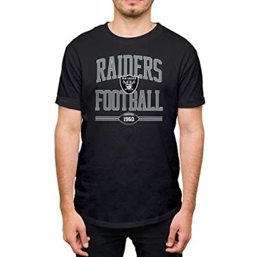 Imagem de Hybrid Sports NFL - Las Vegas Raiders - Arco de futebol - Camiseta masculina e feminina de manga curta - Tamanho médio