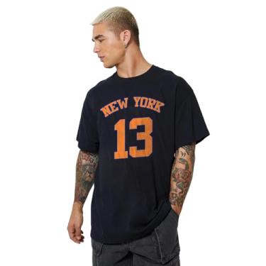 Imagem de Camiseta Streetwear Off-Y New York 13 (BR, Alfa, 3G, Regular, Preto)