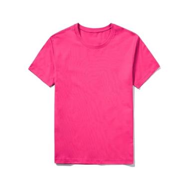 Imagem de NJNJGO Camiseta masculina leve gola redonda básica casual verão manga curta camiseta esportiva, Cor 5, M