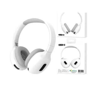 Imagem de Fone De Ouvido Com Bluetooth Sem Fio Headphone Altomex B-19X Branco Original