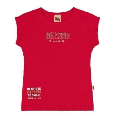 Imagem de Blusa Infantil Menina Em Cotton Leve Be Kind Strass-Feminino