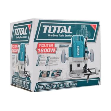 Imagem de Tupia Coluna Manual 12mm 1600W TOTAL Pinça 6, 8, 12mm 1/2 E 1/4 TR111216