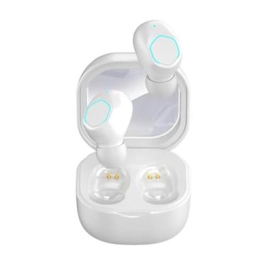 Imagem de Waillynice Fones de ouvido sem fio originais M2 Bluetooth 5.3, fones de ouvido esportivos com caixa de carregamento de microfone, fones de ouvido para smartphones (branco)