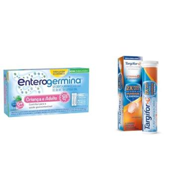 Imagem de Kit Enterogermina Probiótico Modelo Família 20 Unidades De 5 Ml + Targifor C Vitamina C e Arginina 16 comprimidos efervescentes