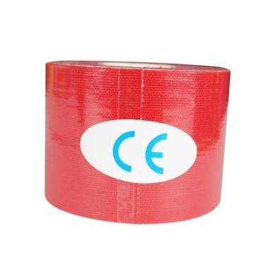 Imagem de shamjina Fita atlética autoadesiva 5x500cm, elástica, resistente à água, coesiva, envoltório protetor para corpo, tornozelo, peito, ombro, academia