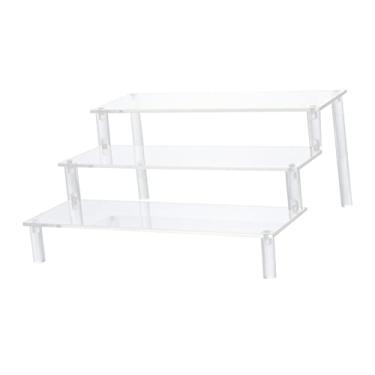 Imagem de 1pc óculos rack de exibição de jóias paletes rack de óculos titular prateleira de armazenamento de madeira jóias suporte de exibição de bolo cupcakes suporte prego pequeno fantoche acrílico/651