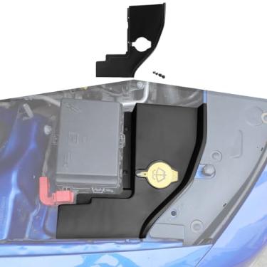 Imagem de Acessórios da tampa do painel lateral do compartimento do motor da arruela de para-brisa compatíveis com Dodge Charger/Chrysler 300 300c 2011-2023, para Dodge Challenger 2015-2023, preto