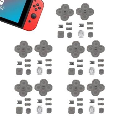 Imagem de MYPUQIAO 5 Sets Silicone Conductive Rubber Pads Replacement for Switch Joy-con controller for NS left & Right Parts Controller Adhesive Button Changing Keypad Repair Replacement Part Tool Kit(Joycon)