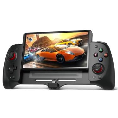 Imagem de Senwoo Switch Controller for OLED, One-Piece Joypad Controller Replacement with Adjustable TURBO and Dual Motor Vibration (Black)