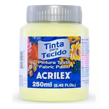 Imagem de Tinta para Tecido Fosca Acrilex Cores Quentes 250 ml - 04125 Amarelo Bebê - 808