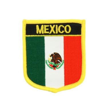 Imagem de Ruoming 1 aplique de bandeira do México bordado a ferro ou costurado tático militar nacional do México