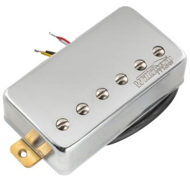 Imagem de Wilkinson Vintage Alnico 5 PAF Captador Humbucker Ponte para Guitarra Epiphone USA Les Paul SG Style, Cromado