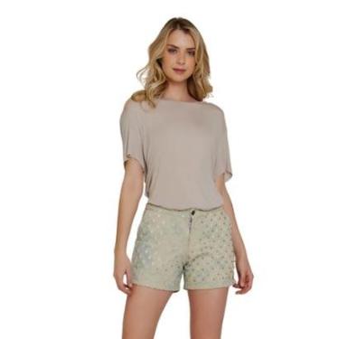 Imagem de Blusa Feminina Ampla Detalhe Fendas nas Costas Blusinha Semi Aberta Verão Calor Fresquinha VL0524-Feminino