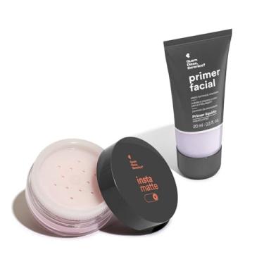 Imagem de Combo Primer Facial Líquido 20ml + Pó Facial Solto Translúcido Roselelê Instamatte 10g