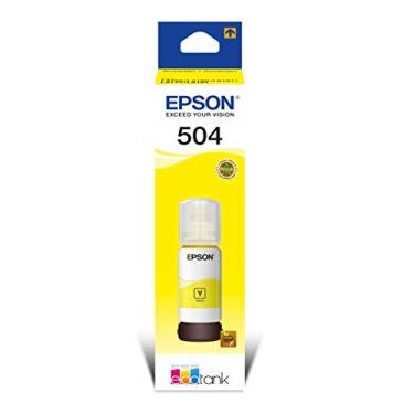 Imagem de Garrafa de Tinta Original Epson EcoTank T504 Amarelo - T504422