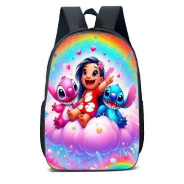 Imagem de MOCHILA ESCOLA INFANTIL JUVENIL ANIME MOANA LILO E STITCH-Unissex