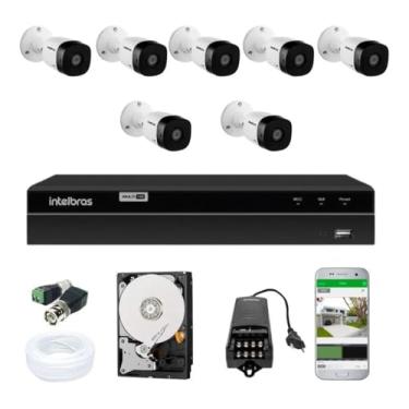Imagem de Kit Jogo Monitoramento Via App Remoto 7 Câmeras 720p Dvr Multi Hd 8 Canais