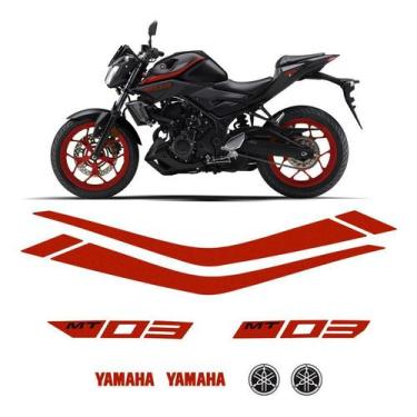 Imagem de Kit Completo Faixas Yamaha Mt-03 2019/2020 Adesivo Refletivo - Resitan