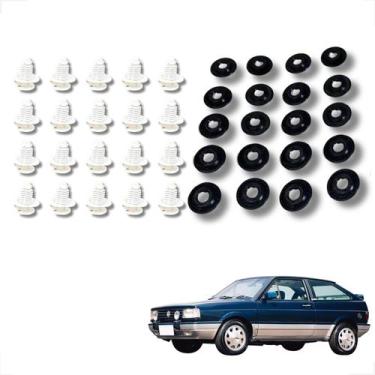 Imagem de Kit Suporte Presilha Forro De Porta Gol Gts/gti Voyage Le/ld - Automot