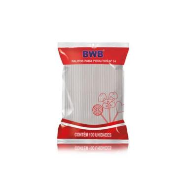 Imagem de Palitos Para Pirulito BWB Médio Cristal N 14 Cm C/ 100 Un. Bwb - TAMAR