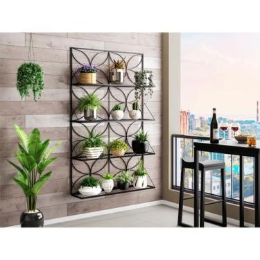 Imagem de Jardineira Floreira Decorativa Suspensa Em Ferro - 160x100 - MoverShop