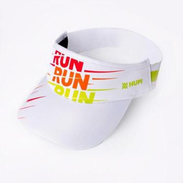 Imagem de Viseira Para Corrida HUPI Running Is My Life Branca, Branco