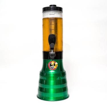 Imagem de Torre Chopp Chopeira Cervejeira Giratória 2 L Verde Duff - Beer Chopp