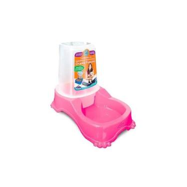 Imagem de Alimentador Automático Duplo Pet Injet para Cães Rosa
