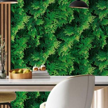 Imagem de Papel de Parede 6M Adesivo Samambaia Verde Auto Colante Jardim Inglês 