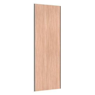 Imagem de Porta de Correr Closet 80cm com Puxador Perfil Champagne e Kit Ferrage