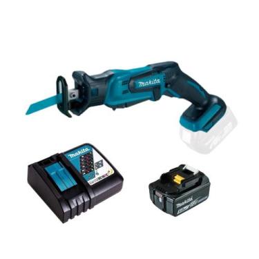 Imagem de Serra Sabre Bateria 18v 5ah Makita Djr185z Carregador Rapido Bivolt
