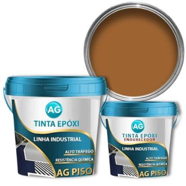 Imagem de Tinta Epoxi Industrial Ocre Marrom AG - RAL8001 - Resinas ag, 6KG