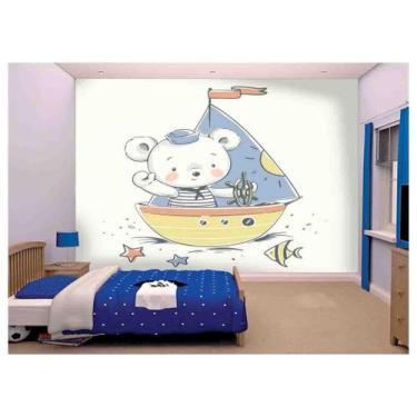 Imagem de Papel De Parede Infantil Ursinho Quarto Bebê  Azs131 - Você Decora