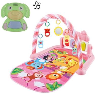 Imagem de Kit Tapete de Atividades Rosa Menina + Dog 7 Musicas 12,5cm - Color Ba