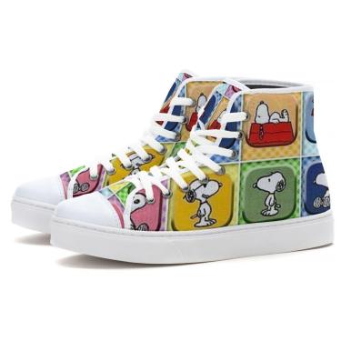 Imagem de Tênis Cano Alto Snoopy Desenhos Novidade-Unissex