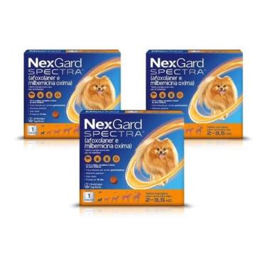 Imagem de Combo 3x Nexgard Spectra PP - 2-3,5Kg - 1 Comprimido - Boehringer Inge