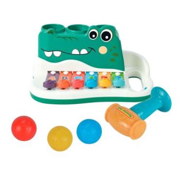 Imagem de Xilofone de Brinquedo Crocodilo Estrela Baby - Croco Xilodilo Estrela
