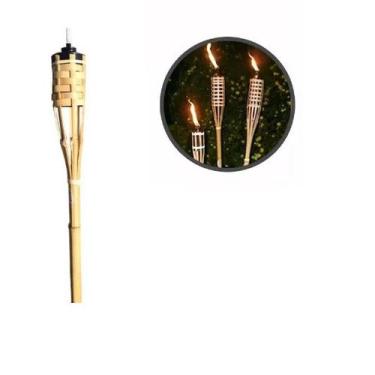 Imagem de Tocha Decorativa Feita De Bambu Natural 100cm P/Eventos   - RT