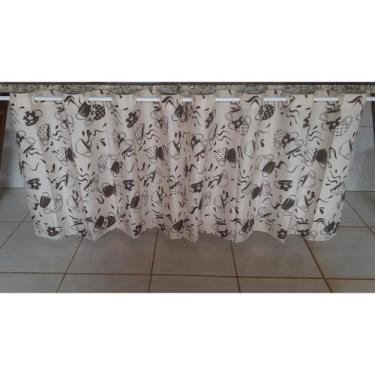Imagem de Cortina De Pia 2,40 X 0,80 Em Oxford Com Ilhós Para Varão Simples - JU