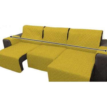 Imagem de Capa Protetor Para Sofa Retratil e Reclinavel 3,50M 3 Modulos (MEDIDA 
