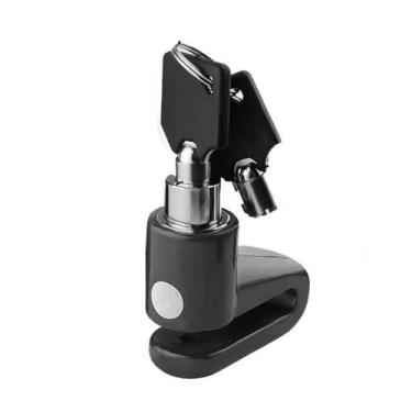Imagem de Cadeado para Moto Trava Disco Segura Antifurto Bike - Luatek, Preto