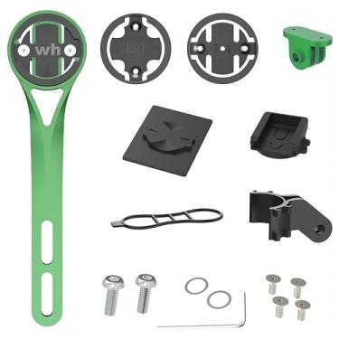 Imagem de Suporte de computador para bicicleta, suporte frontal externo para guidão de bicicleta integrado, compatível com bicicletas de estrada, Wahoo, Bryton, Cateye, GoPro Full Range e lanterna D