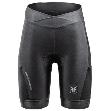 Imagem de Bermuda ciclismo feminina Free Force Endurance Invert Air Gel c/ bolso