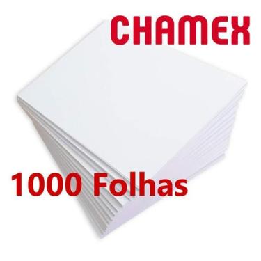 Imagem de 2 Resmas Chamex Sulfite A4 - 1000 Folhas Total, Branco