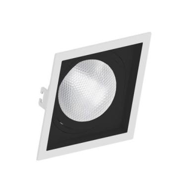 Imagem de Spot Embutido Dicróica PAR30 Branco com Fundo Preto Quadrado - Save en